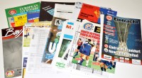 Lot 194 - A good quantity of match team sheets, copies...