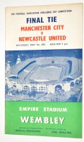 Lot 206 - FA Cup Final programme, 1955 - Manchester City...