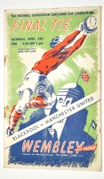 Lot 211 - FA Cup Final programme, 1948 - Blackpool v...