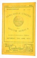 Lot 221 - Newcastle United v South Africa, June 28th...