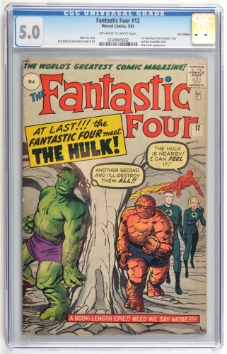 Lot 1036 - The Fantastic Four No.12, slab-sealed, CGC...