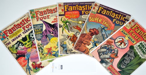 Lot 1038 - Fantastic Four Nos.16, 18, 20, 21 and 24. (5)