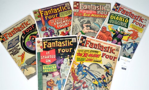 Lot 1039 - Fantastic Four Nos.28-30, 33, 36, and 38. (6)
