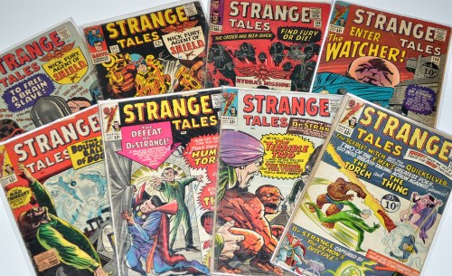 Lot 1081 - Strange Tales Nos.128-131, 134, 136, 142 and...