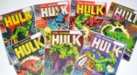 Lot 1291 - The Incredible Hulk Nos.103, 105-108, 110 and...