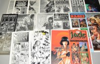 Lot 1317 - Comic Art portfolios ''Jade Warriors'', by...