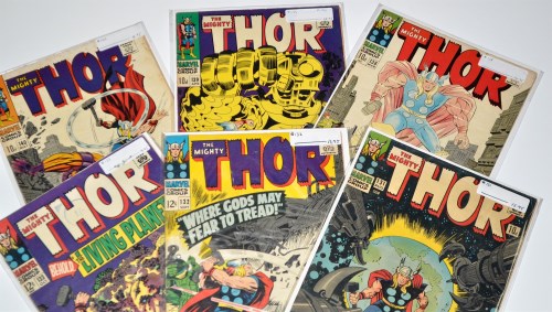 Lot 1392 - The Mighty Thor Nos.131-133 and 138-140. (6)