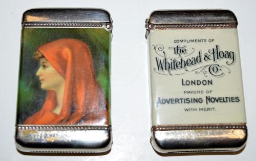Lot 59 - Two plated advertising vesta's for the...