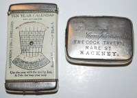 Lot 72 - Two advertising vesta cases, one for the Cock...