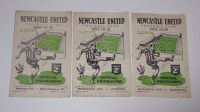 Lot 86 - Newcastle United home football programmes,...