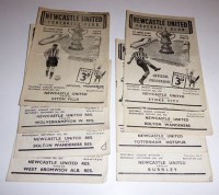 Lot 88 - Newcastle United home football programmes,...