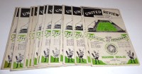 Lot 90 - Newcastle United home football programmes 1954-...