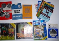 Lot 104 - A collection of football programmes, various...