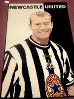 Lot 115 - A Newcastle United floor rug depicting Alan...