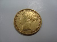 Lot 222 - A Victorian gold sovereign, 1873.