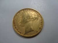 Lot 223 - A Victorian gold sovereign, 1880.