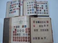 Lot 256 - Three albums of 19th Century stamps.
