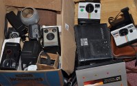 Lot 391 - A Polaroid camera; a Kodak Disc 4000 camera; a...