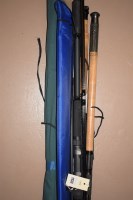Lot 1133 - Three modern graphite fishing rods, comprising:...