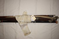 Lot 1151 - Three old graphite salmon fly fishing rods...