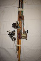 Lot 1164 - Two sea boat fishing rods with multiplying...