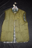 Lot 1197 - A Barbour green cotton waistcoat with Barbour...
