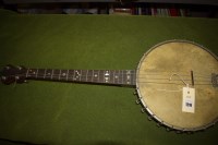 Lot 1216 - A Windsor Popular Model 1 four string banjo.