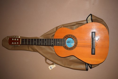 Lot 1225 - A B.M. Clasico Spanish guitar, in soft case.