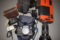 Lot 1238 - A JVC professional video camera, fitted...