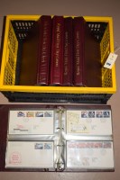 Lot 1256 - Five Royal Mail first day cover albums, to...
