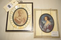 Lot 1257 - Early 20th Century miniature portraits, to...