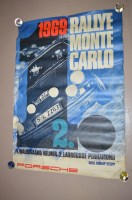 Lot 1263 - Two original posters for Porsche, Rallye Monte...