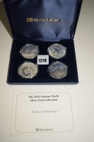 Lot 1278 - A set of four silver coins for the 2003 Famous...
