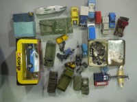 Lot 9 - Dinky Toys and Matchbox military vehicles;...