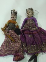 Lot 18 - Two first half 20th Century Indian puppet...