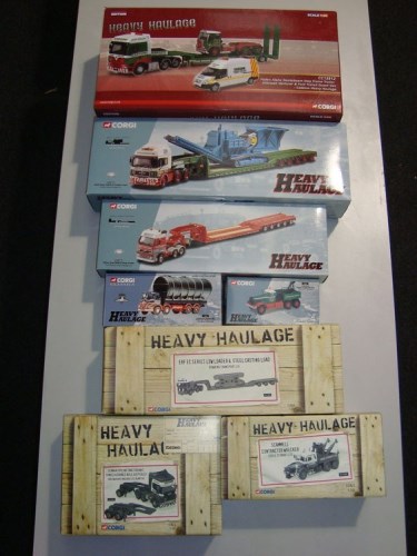 Lot 107 - Corgi Limited Edition heavy haulage boxed sets,...