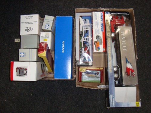 Lot 145 - A Newray Renault AE500 magnum truck; together...
