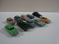 Lot 154 - Ten Dinky Toys and die-cast model cars, to...