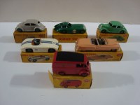 Lot 167 - Six Dinky Toys die-cast model vehicles, to...