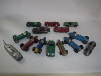 Lot 186 - A collection of Dinky die-cast model sports...