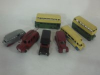 Lot 210 - Dinky Toys: four buses, including two...