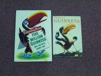 Lot 278 - Two Guinness show cards depicting Tucans, one...