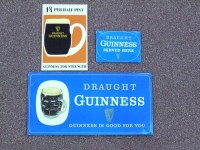 Lot 283 - Three Guinness show cards for draught Guinness.