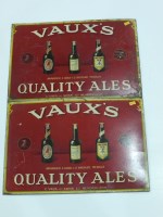 Lot 302 - Two Vaux advertising signs for Quality Ales,...