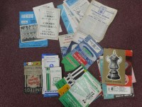 Lot 318 - A collection of football programmes, including...