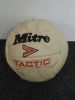 Lot 324 - A signed Mitre Tactic football by members of...