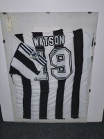 Lot 339 - A Newcastle United match worn shirt, by Steve...