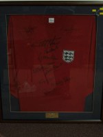 Lot 352 - A reproduction 1966 World Cup England football...