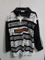 Lot 389 - A Newcastle Falcons signed rugby shirt, circa...