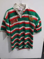 Lot 391 - A signed Leicester Tigers rugby shirt, match...